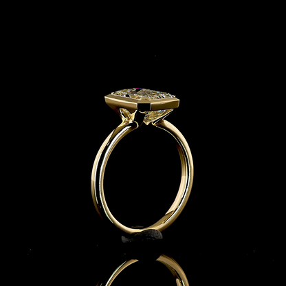 3.69 CT Emerald Lab Grown Diamond Solitaire Ring Sz. 6.5 (F Color and VS1 Clarity)