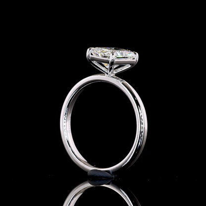 2.08 CT Radiant Lab Grown Diamond Solitaire Ring Sz. 6.5 (F Color and VVS2 Clarity)