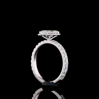 2.19 CTTW MO Lab Grown Diamond 55 Ring Sz. 6.5 (E Color and VVS1 Clarity)