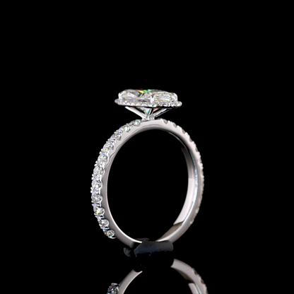 2.19 CTTW MO Lab Grown Diamond 55 Ring Sz. 6.5 (E Color and VVS1 Clarity)
