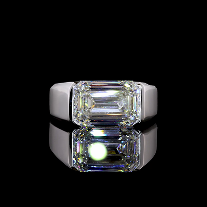 5.07 CT Emerald Lab Grown Diamond Solitaire Ring Sz. 6.5 (D Color and VVS1 Clarity)