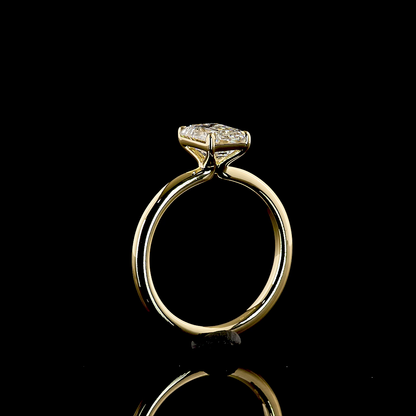 1.41 CT Emerald Lab Grown Diamond Solitaire Ring Sz. 6 (D Color and VVS2 Clarity)