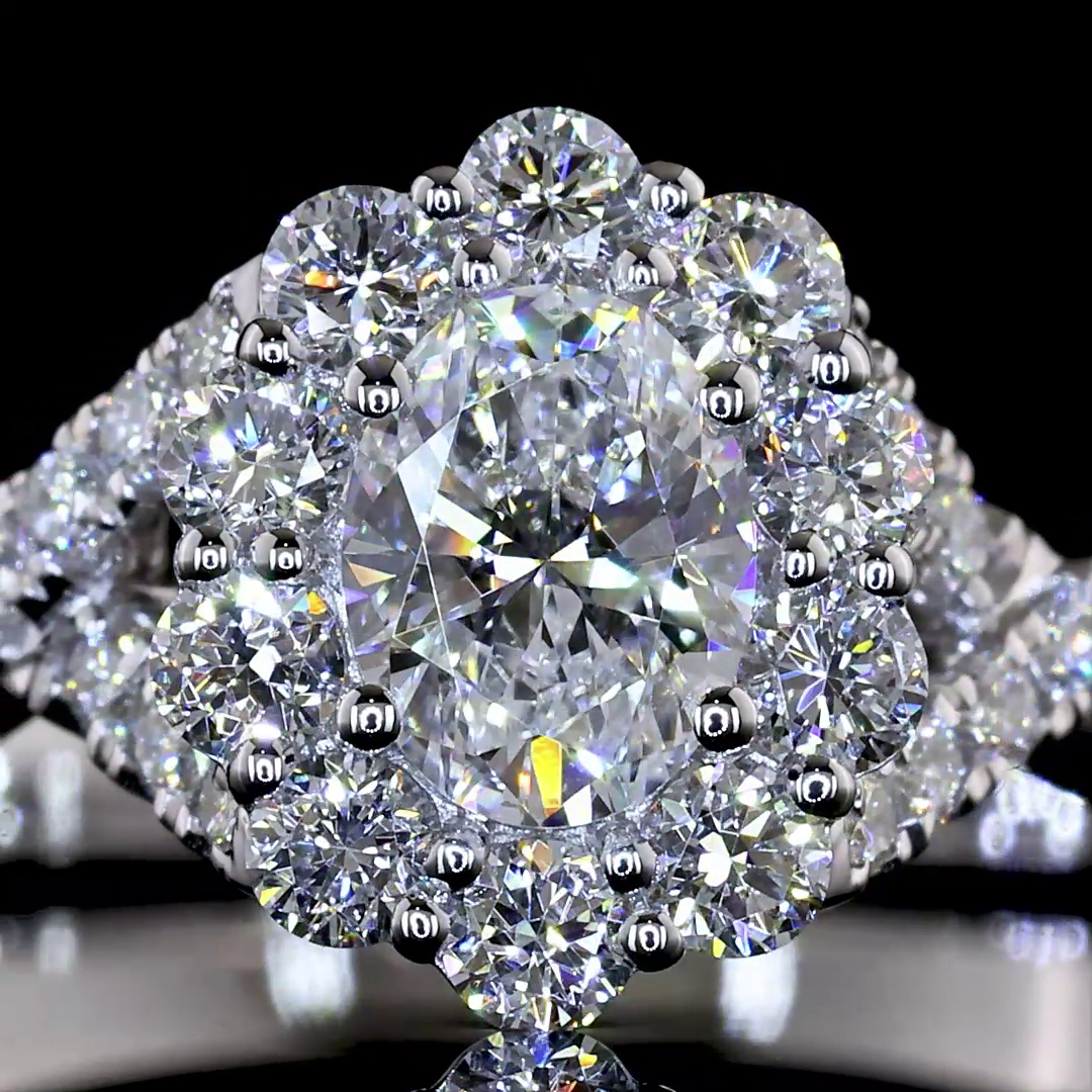 1.01 CTTW Oval Lab Grown Diamond Special Ring Sz. 5.75 (F Color and VS1 Clarity)