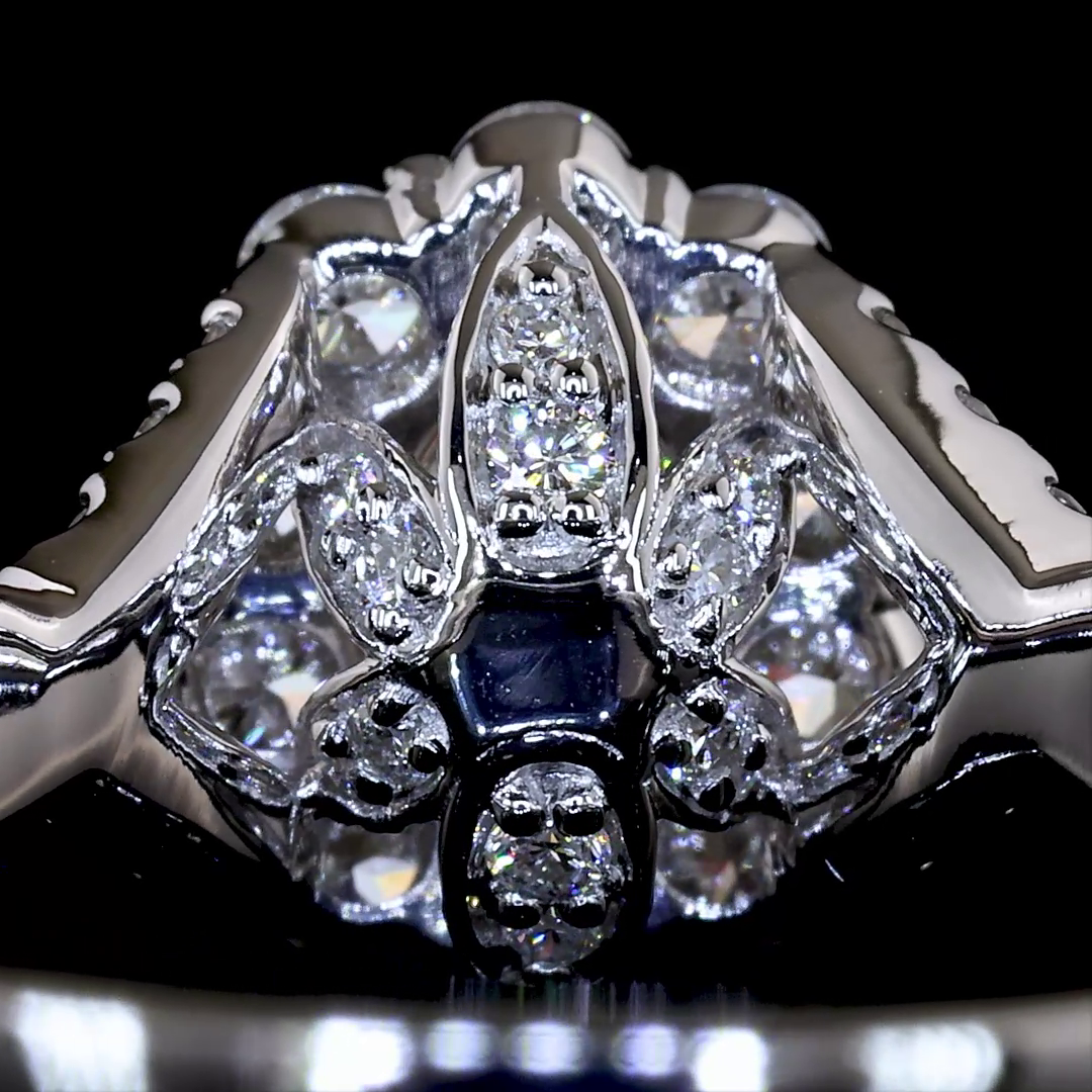 1.01 CTTW Oval Lab Grown Diamond Special Ring Sz. 5.75 (F Color and VS1 Clarity)