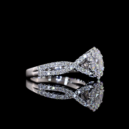 1.01 CTTW Oval Lab Grown Diamond Special Ring Sz. 5.75 (F Color and VS1 Clarity)