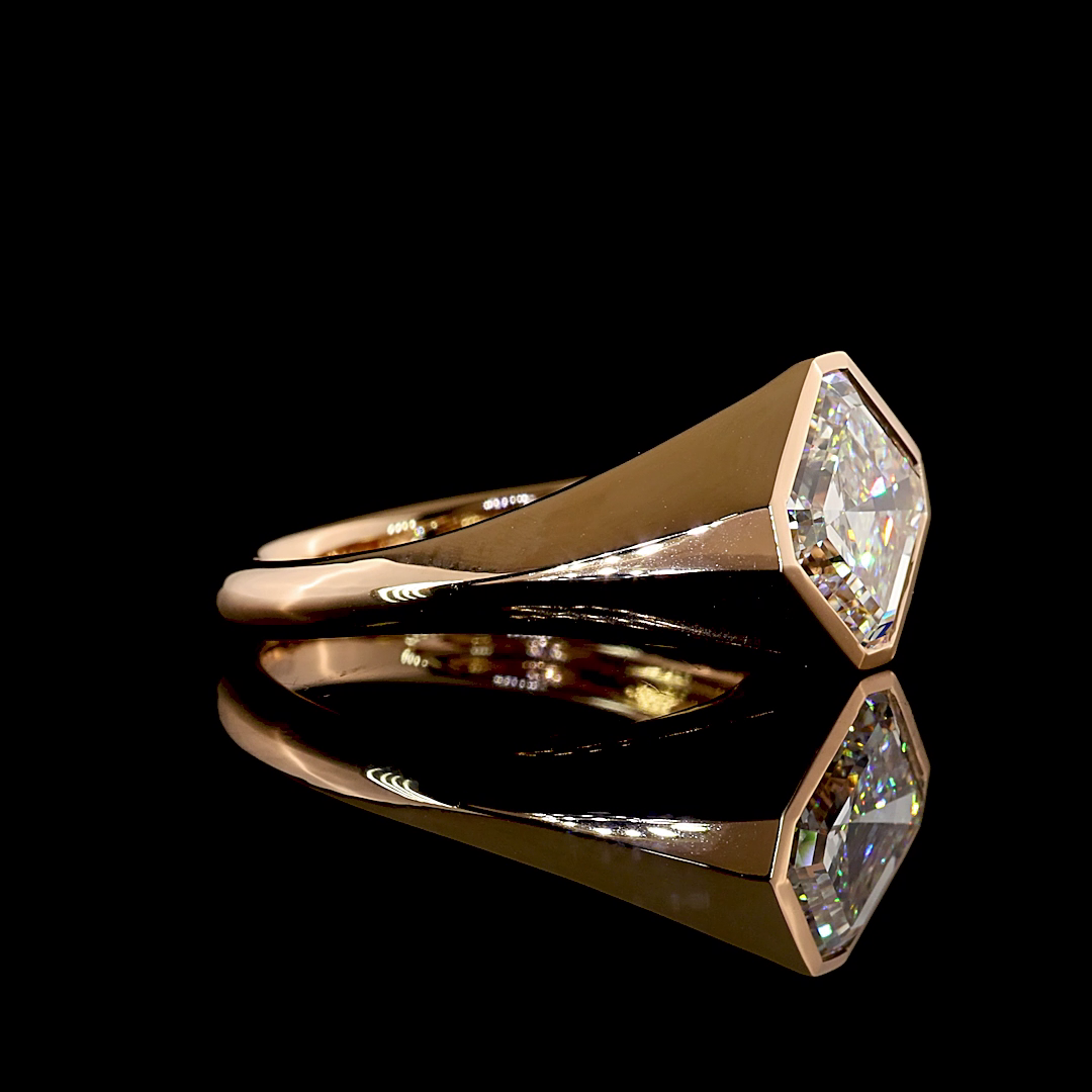 2.50 CT Asscher Lab Grown Diamond Solitaire Ring Sz. 6.5 (E Color and VVS2 Clarity)