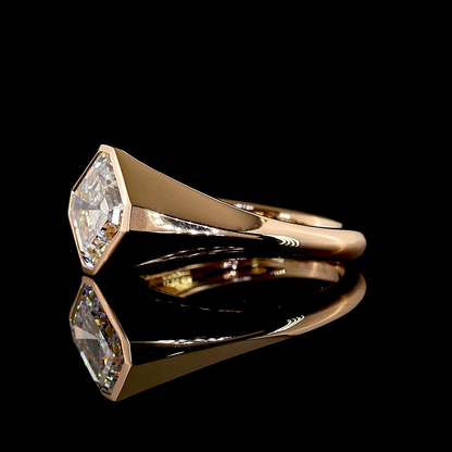 2.50 CT Asscher Lab Grown Diamond Solitaire Ring Sz. 6.5 (E Color and VVS2 Clarity)