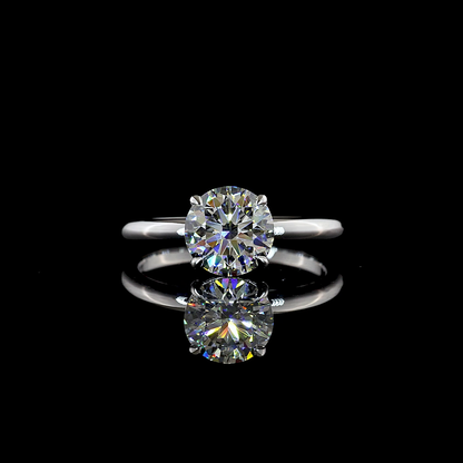 1.07 CT Round Lab Grown Diamond Solitaire Ring Sz. 6.5 (E Color and VVS2 Clarity)