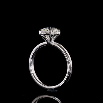 1.07 CT Round Lab Grown Diamond Solitaire Ring Sz. 6.5 (E Color and VVS2 Clarity)