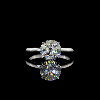 2.15 CT Round Lab Grown Diamond Solitaire Ring Sz. 6.5 (E Color and VVS2 Clarity)