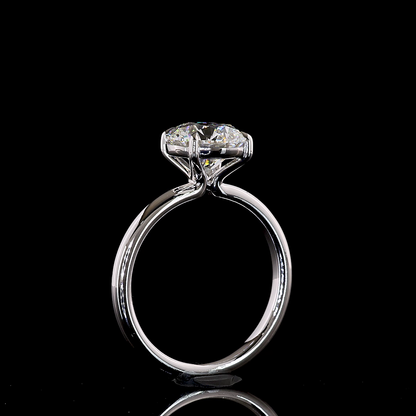 2.15 CT Round Lab Grown Diamond Solitaire Ring Sz. 6.5 (E Color and VVS2 Clarity)