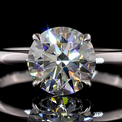 2.24 CT Round Lab Grown Diamond Solitaire Ring Sz. 6.5 (F Color and VVS2 Clarity)