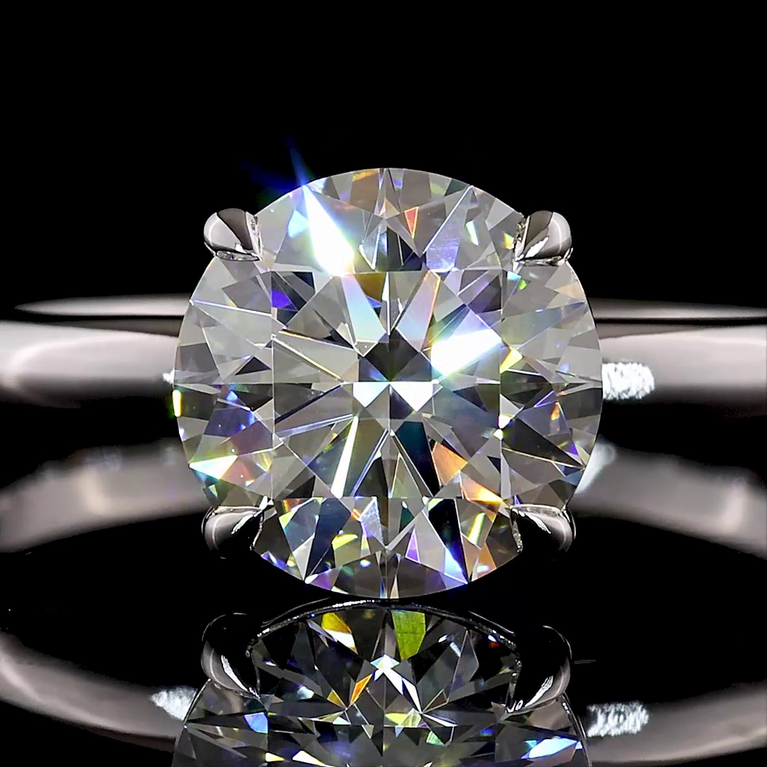 2.60 CT Round Lab Grown Diamond Solitaire Ring Sz. 6.5 (E Color and VVS2 Clarity)