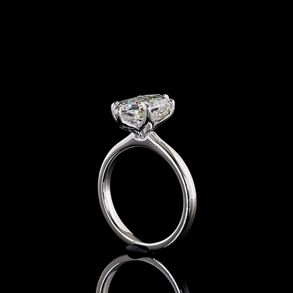 3.58 CT Step Marquise Lab Grown Diamond Solitaire Ring Sz. 6.5 (E Color and VVS2 Clarity)
