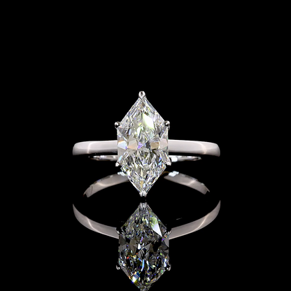1.75 CT Antique Marquise Lab Grown Diamond Solitaire Ring Sz. 6.5 (F Color and VS2 Clarity)