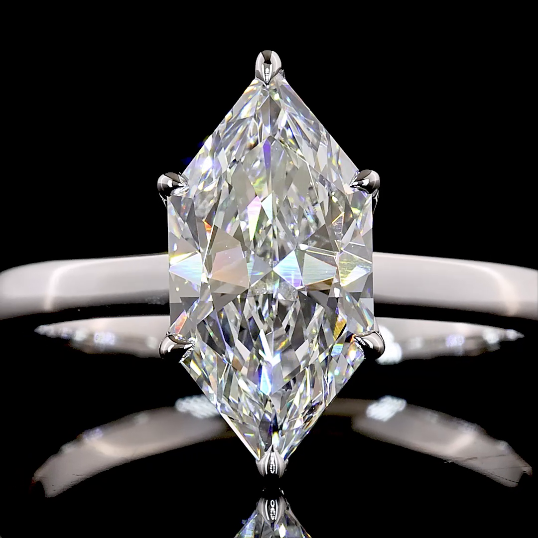 1.75 CT Antique Marquise Lab Grown Diamond Solitaire Ring Sz. 6.5 (F Color and VS2 Clarity)