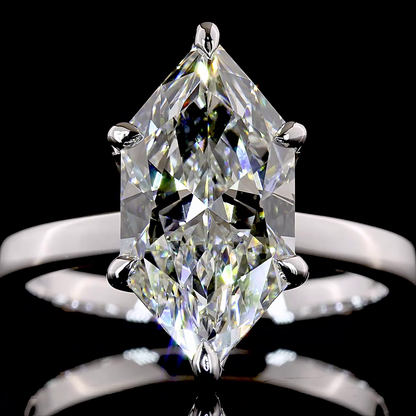 3.52 CT Antique Marquise Lab Grown Diamond Solitaire Ring Sz. 6.5 (F Color and VS1 Clarity)