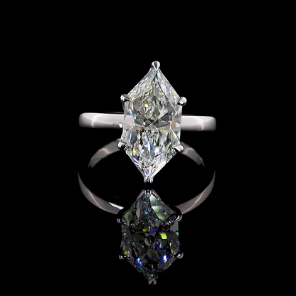 4.32 CT Antique Marquise Lab Grown Diamond Solitaire Ring Sz. 6.5 (F Color and VVS2 Clarity)