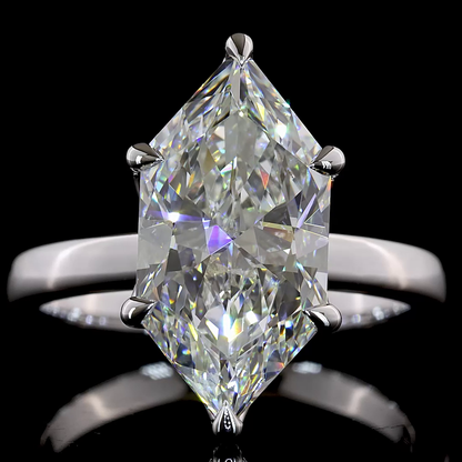 4.32 CT Antique Marquise Lab Grown Diamond Solitaire Ring Sz. 6.5 (F Color and VVS2 Clarity)
