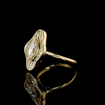 1.54 CTTW Marquise Lab Grown Diamond Special Ring Sz. 5 (F Color and VS1 Clarity)