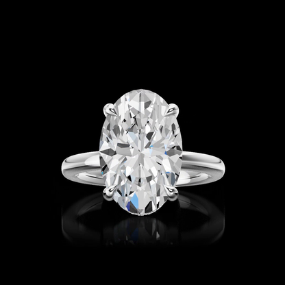 5.88 CTTW Lab Grown Diamond Hidden Halo Ring Sz. 5.75