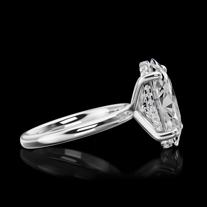 5.88 CTTW Lab Grown Diamond Hidden Halo Ring Sz. 5.75