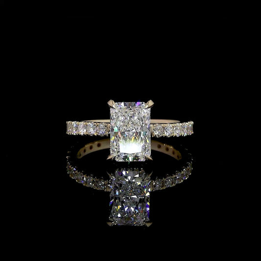 1.43 CTTW Radiant Lab Diamond Hidden Halo RGYHHRAD100 (D Color and VVS2 Clarity)