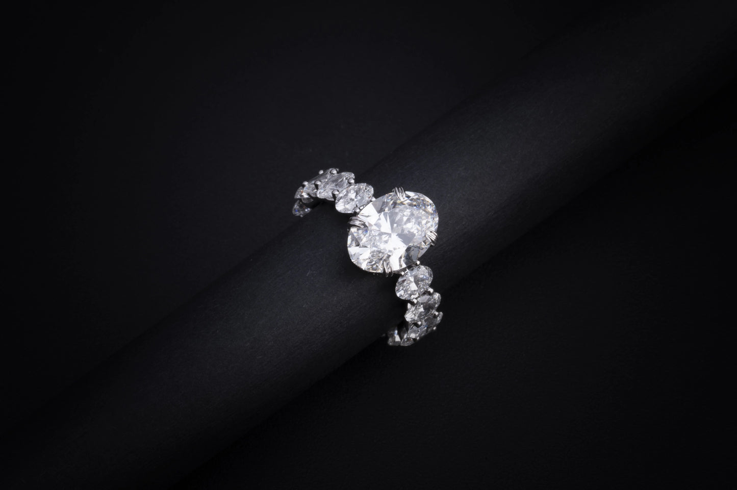 6.31 CTTW Oval Lab Grown Diamond Special Ring Sz. 6.5 (F Color and VS1 Clarity)