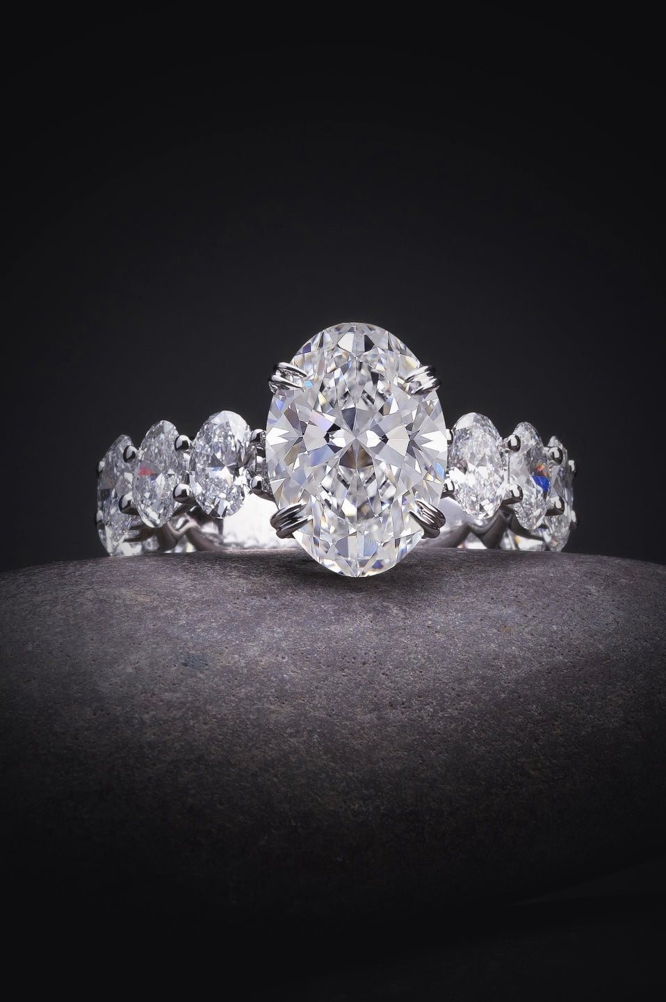 6.31 CTTW Oval Lab Grown Diamond Special Ring Sz. 6.5 (F Color and VS1 Clarity)