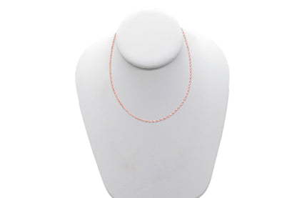 2mm Solid Gold Diamond Cut Rope Necklace Solid Gold Rope Chains