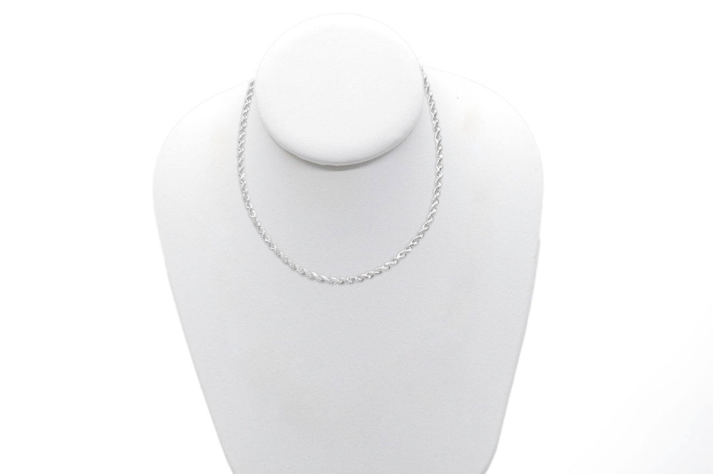 3mm Solid Gold Diamond Cut Rope Necklace Solid Gold Rope Chains