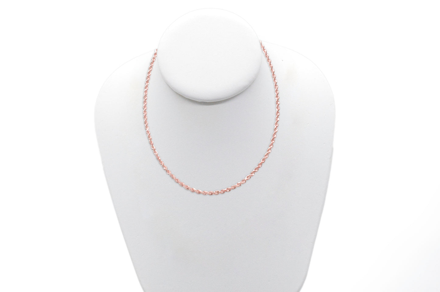3mm Solid Gold Diamond Cut Rope Necklace Solid Gold Rope Chains