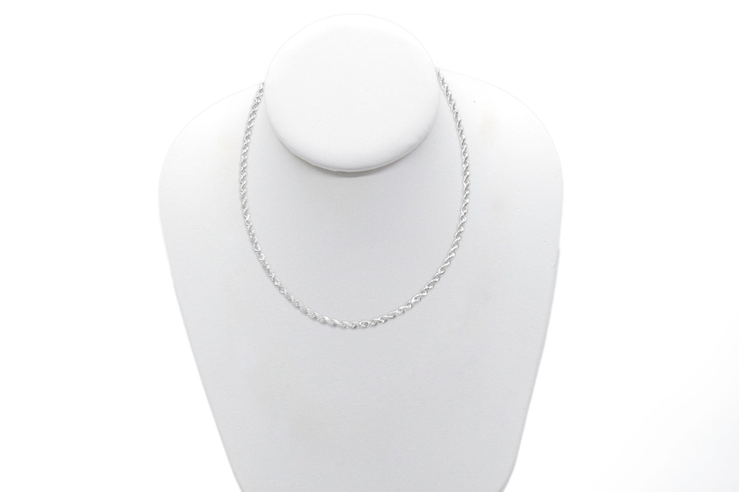 3mm Solid Gold Diamond Cut Rope Necklace Solid Gold Rope Chains