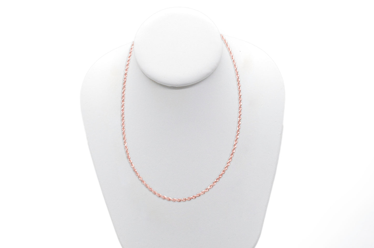 3mm Solid Gold Diamond Cut Rope Necklace Solid Gold Rope Chains