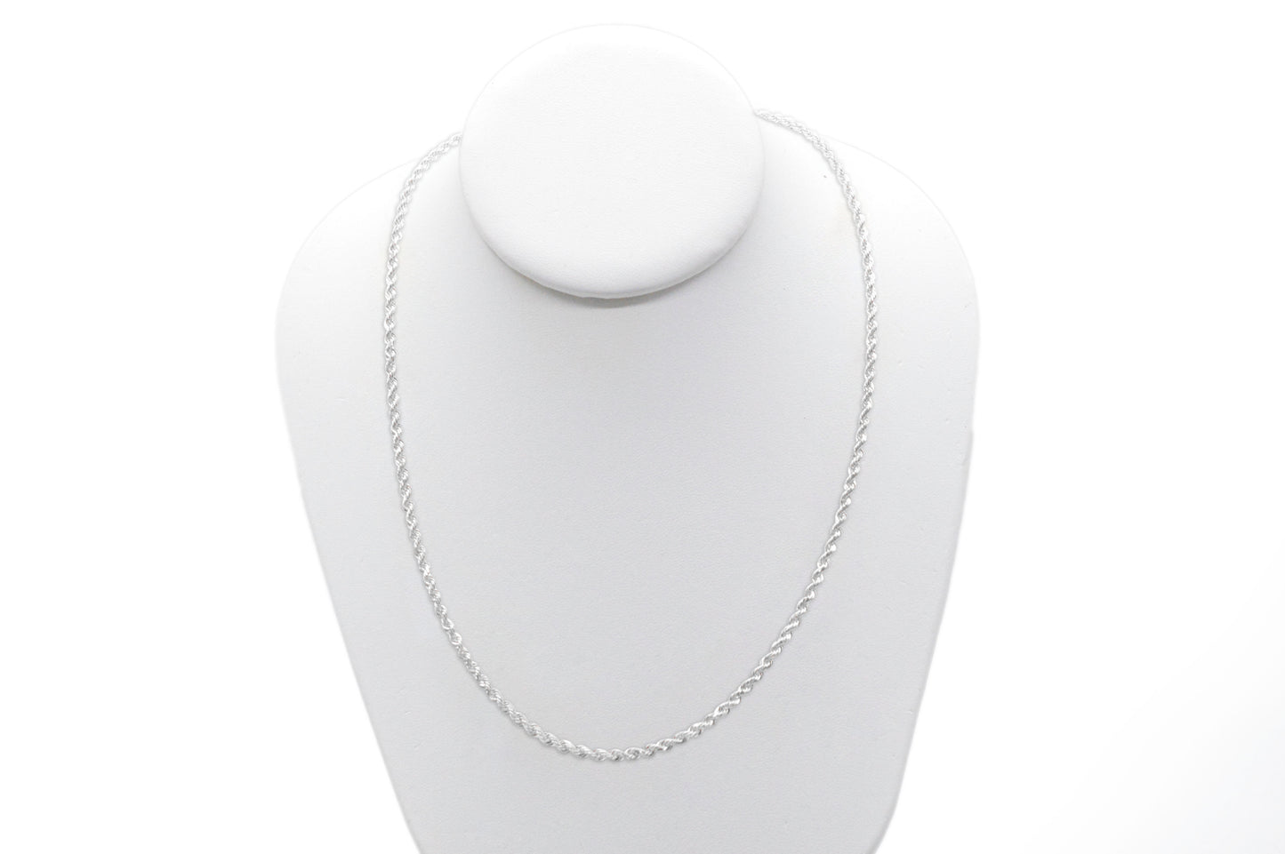 3mm Solid Gold Diamond Cut Rope Necklace Solid Gold Rope Chains