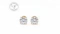 2 CTTW Lab Diamond Stud Earrings