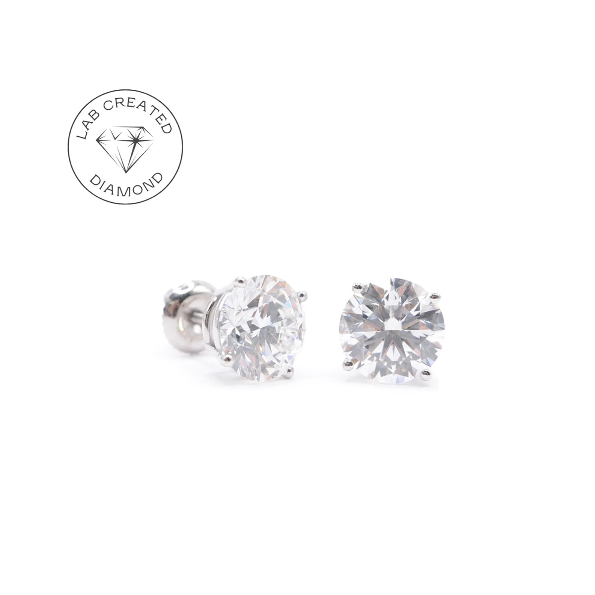 Black Friday Sale: 1.5 CTTW Lab Diamond Stud Earrings