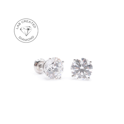 Black Friday Sale: 1.5 CTTW Lab Diamond Stud Earrings