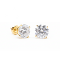 5 CTTW Lab Diamond Stud Earrings