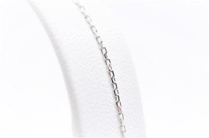 0.15 CTTW Diamond and Sapphire Evil Eye Bracelet in 14K White Gold, Adjustable 7.5" Specialty Bracelets