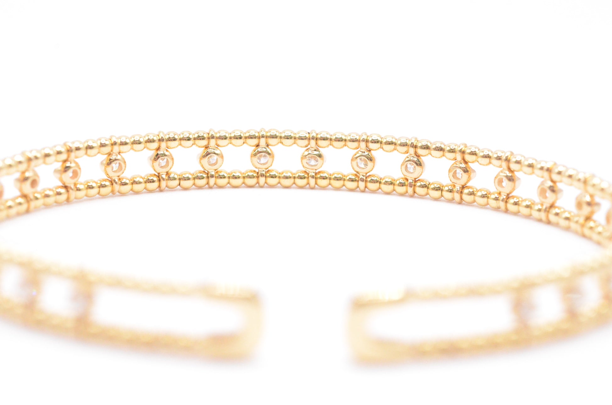 Two-Row Diamond Bracelet [SB977] | USA Jewels