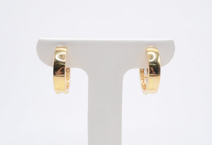 1.5 cttw Baguette Natural Diamond Hoop Earrings 14K Yellow Gold Hoops & Huggies