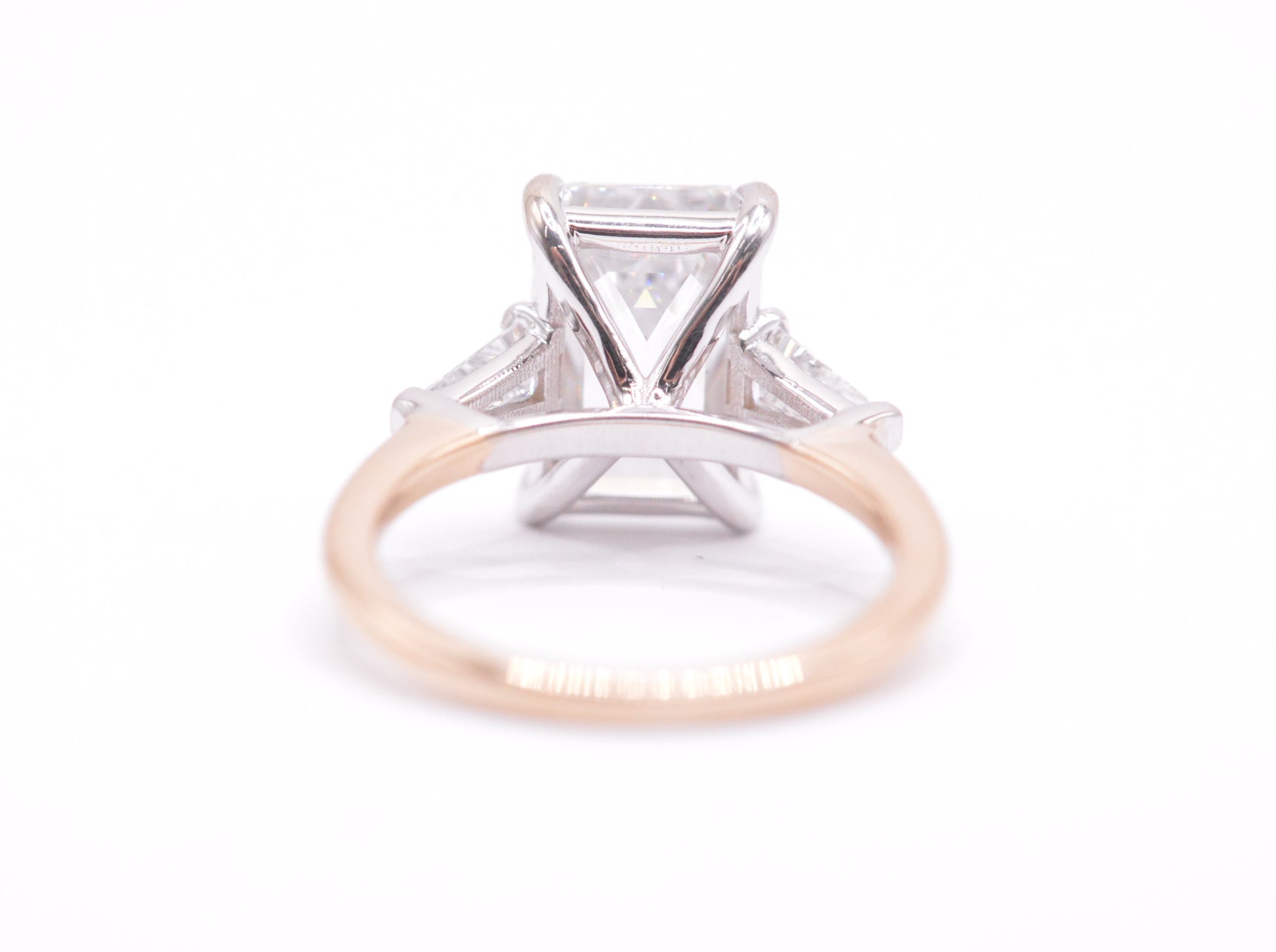 Made To Order-4ct Emerald Lab Diamond Engagement Ring 14K Yellow Gold Lab Grown Diamond